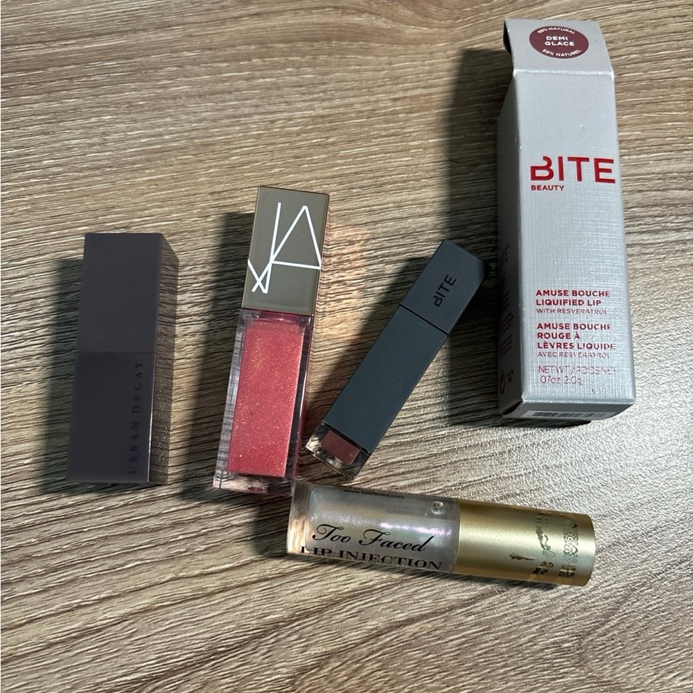 New Designer lip gloss and lip balms - set of 4